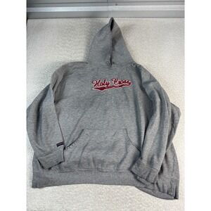Holy Cross Crusaders Sweatshirt Hoodie Mens 2XL Gray‎ NCAA College Pullover